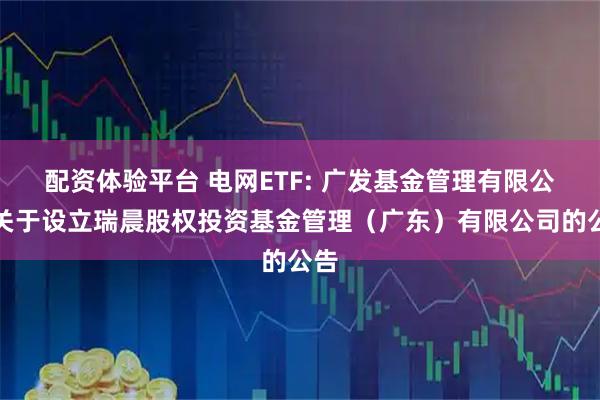 配资体验平台 电网ETF: 广发基金管理有限公司关于设立瑞晨股权投资基金管理（广东）有限公司的公告